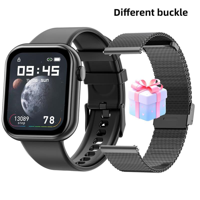 2025 New Multifunctional Men Women'S Smartwatch, 1.85-Inch Smart Watch with Answer/Make Calls/100+ Sports Modes/Message Reminder, IP67 Waterproof for Android Iphone, Gift, Sports Tracking Wristwatch