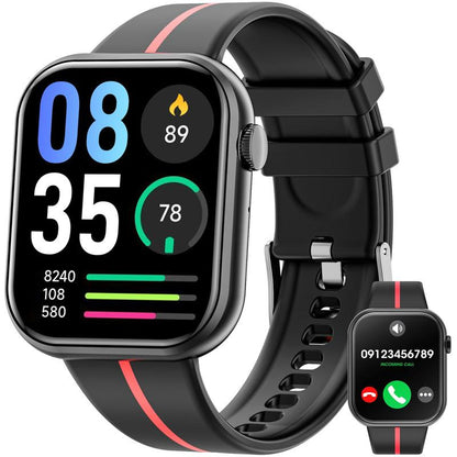 2025 New Multifunctional Men Women'S Smartwatch, 1.85-Inch Smart Watch with Answer/Make Calls/100+ Sports Modes/Message Reminder, IP67 Waterproof for Android Iphone, Gift, Sports Tracking Wristwatch