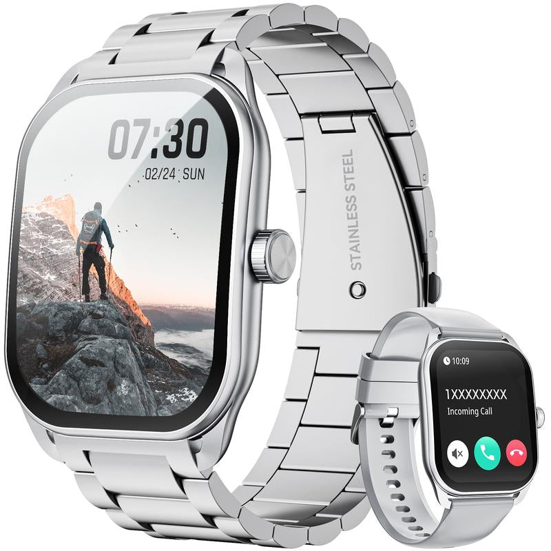 Smart Watch, 2.01 " Smartwatches for Men (Answer/Make Calls), Sports Modes with Fitness Tracker Watch, Life Waterproof Activity Tracker, Smartwatch for Android Ios #TOP PICKS