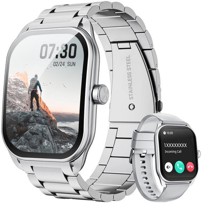 Smart Watch, 2.01 " Smartwatches for Men (Answer/Make Calls), Sports Modes with Fitness Tracker Watch, Life Waterproof Activity Tracker, Smartwatch for Android Ios #TOP PICKS