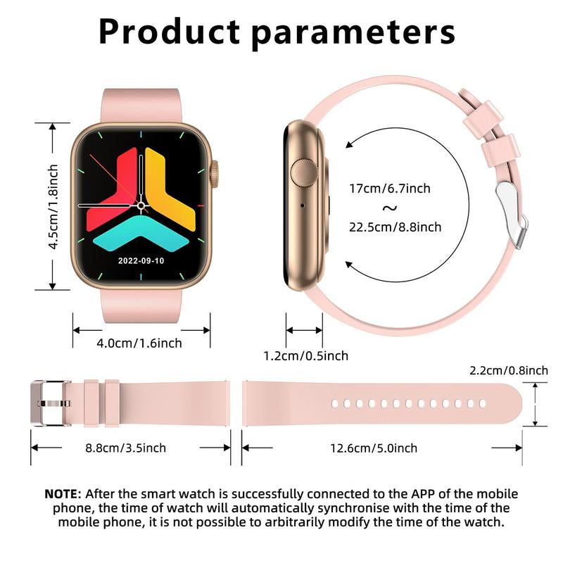 Smartwatch, 1 Count Fitness Tracker Smartwatch with Call Function, Activity Tracker Smart Watch, BT Calls Fitness Watches for Iphone & Android, Wearable Devices, Touch Screen Watch