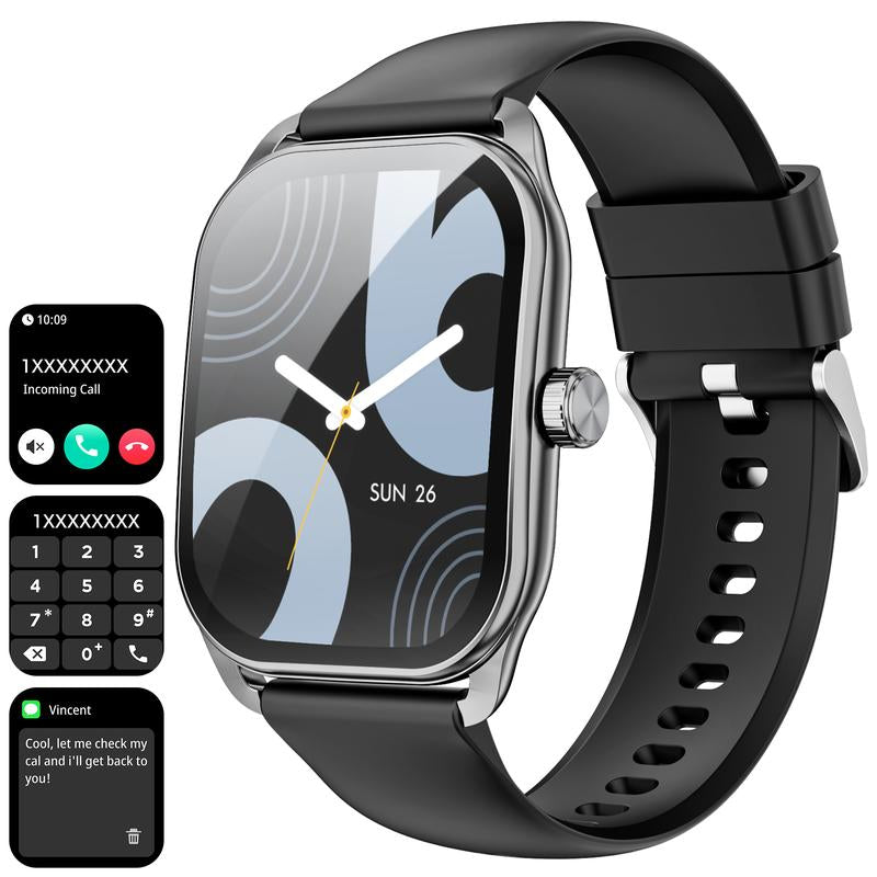 Smart Watch, 2.01 " Smartwatches for Men (Answer/Make Calls), Sports Modes with Fitness Tracker Watch, Life Waterproof Activity Tracker, Smartwatch for Android Ios #TOP PICKS