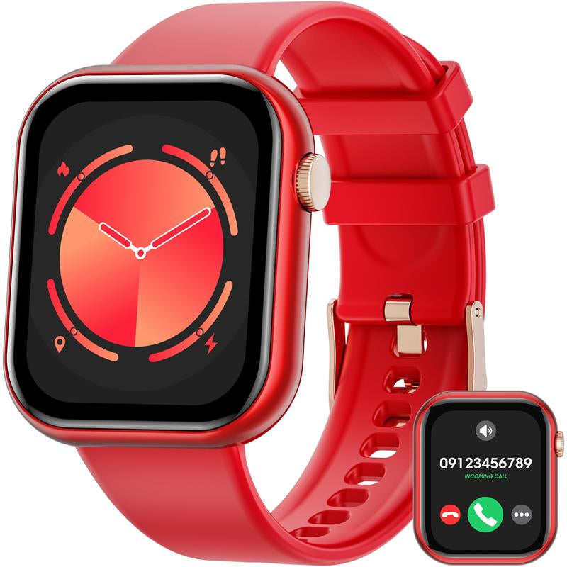 2025 New Multifunctional Men Women'S Smartwatch, 1.85-Inch Smart Watch with Answer/Make Calls/100+ Sports Modes/Message Reminder, IP67 Waterproof for Android Iphone, Gift, Sports Tracking Wristwatch