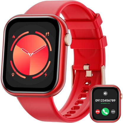 2025 New Multifunctional Men Women'S Smartwatch, 1.85-Inch Smart Watch with Answer/Make Calls/100+ Sports Modes/Message Reminder, IP67 Waterproof for Android Iphone, Gift, Sports Tracking Wristwatch