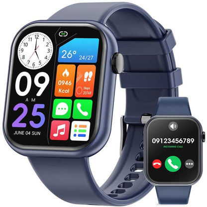 2025 New Multifunctional Men Women'S Smartwatch, 1.85-Inch Smart Watch with Answer/Make Calls/100+ Sports Modes/Message Reminder, IP67 Waterproof for Android Iphone, Gift, Sports Tracking Wristwatch