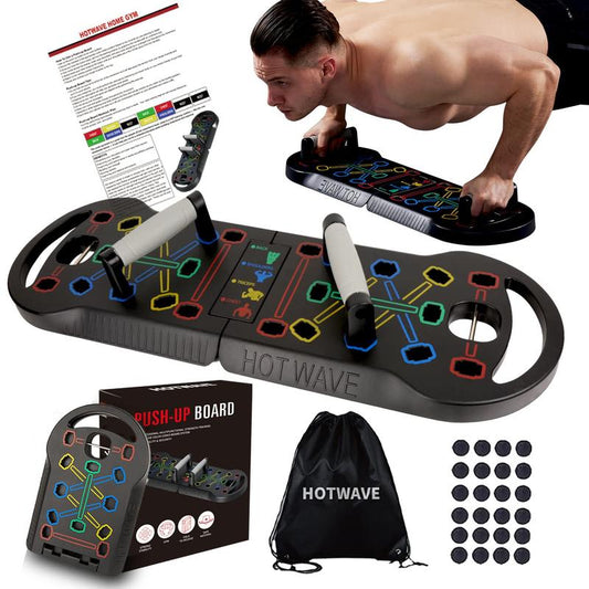 HOTWAVE Push up Board for Men'S Strength Training Biceps Shoulders Chest Workout Portable Home Gym Equipment for All Body Types Tiktokshopblackfriday