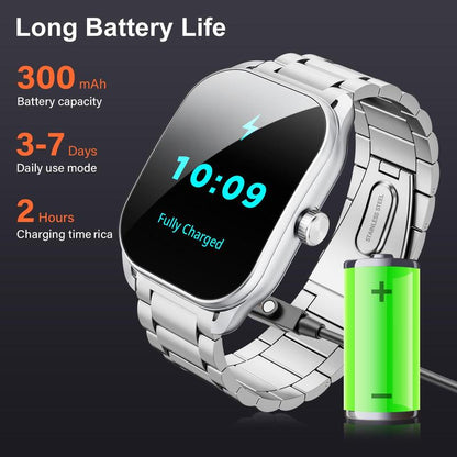 Smart Watch, 2.01 " Smartwatches for Men (Answer/Make Calls), Sports Modes with Fitness Tracker Watch, Life Waterproof Activity Tracker, Smartwatch for Android Ios #TOP PICKS