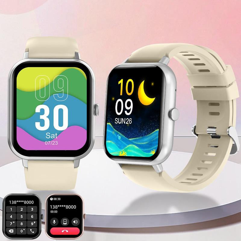 1.83" Touch Screen Smart Watch, Digital Fitness Watches with Call Function & 100+ Sports Modes, Multifunctional Electronic Fitness Watch, Smartwatch Watch, Wearable, Waterproof Smartwatch, Custom Wristwatch