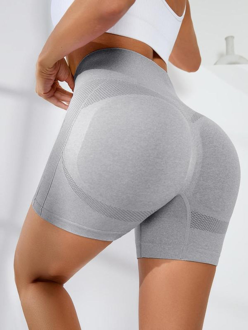Women'S Plain Sports Short Leggings, Sporty Breathable Comfy Stretchy Skinny Shorts, Summer Outfits, Ladies Sports Bottoms for Gym Yoga Workout Fitness