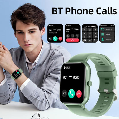 1.83" Touch Screen Smart Watch, Digital Fitness Watches with Call Function & 100+ Sports Modes, Multifunctional Electronic Fitness Watch, Smartwatch Watch, Wearable, Waterproof Smartwatch, Custom Wristwatch