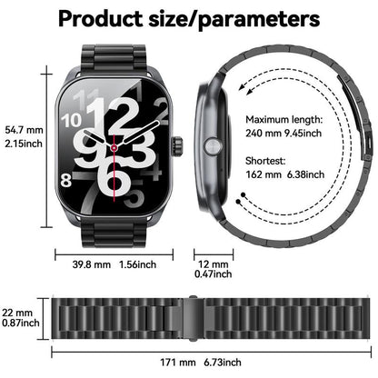 Smart Watch, 2.01 " Smartwatches for Men (Answer/Make Calls), Sports Modes with Fitness Tracker Watch, Life Waterproof Activity Tracker, Smartwatch for Android Ios #TOP PICKS