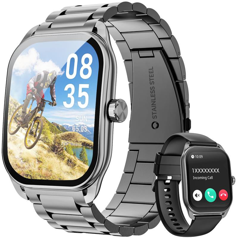 Smart Watch, 2.01 " Smartwatches for Men (Answer/Make Calls), Sports Modes with Fitness Tracker Watch, Life Waterproof Activity Tracker, Smartwatch for Android Ios #TOP PICKS